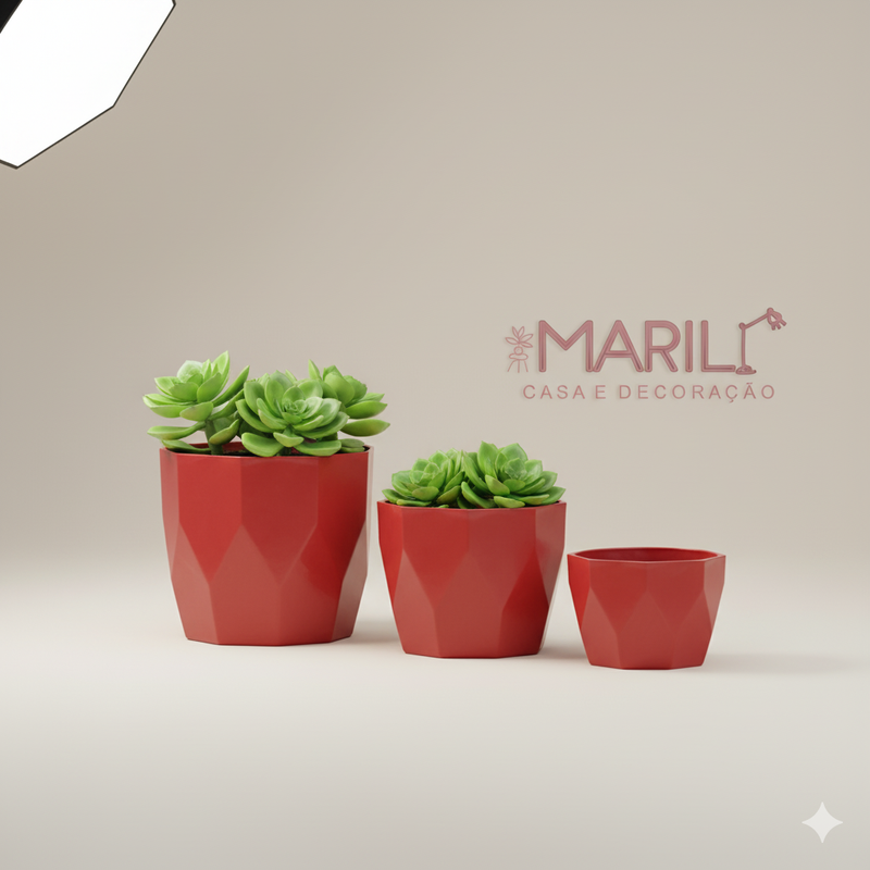 Kit 3 Vasos Escultóricos | Coleção MariLí Design