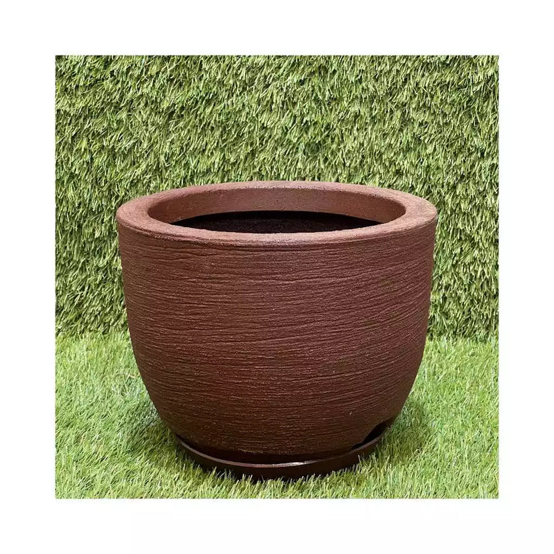 Vaso Polietileno Com Prato Para Plantas